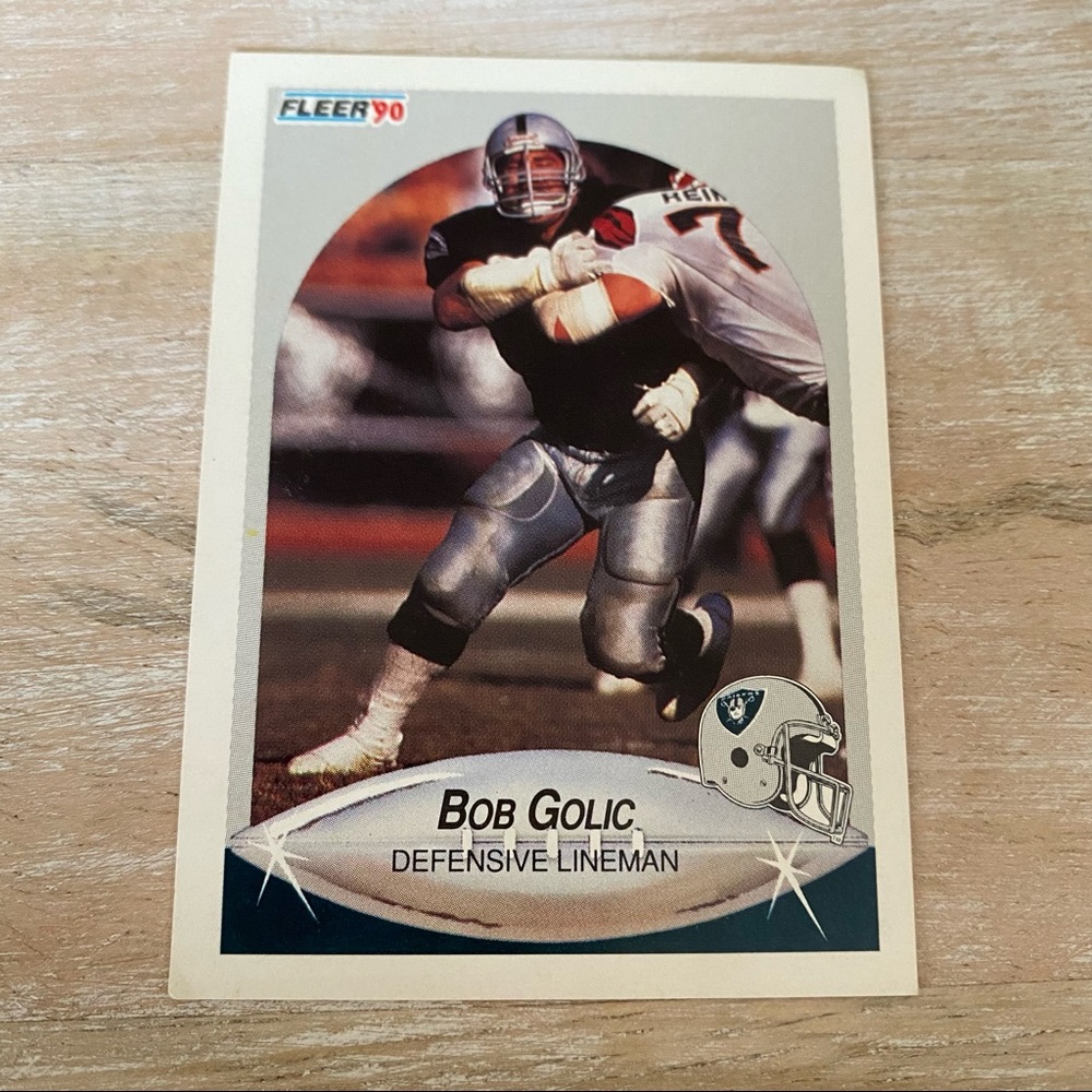 Bob Golic Defensive Lineman L.A. Raiders Card